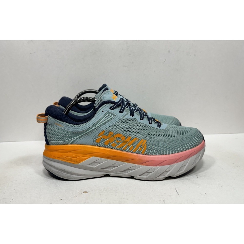 Hoka One One Bondi 7 1110531 BHBI Blue Running Shoes Sneakers Womens Size 10 D